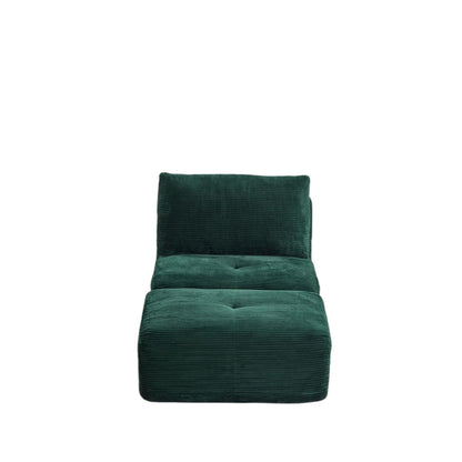 Single Chaise Longue With Movable Ottoman For Living Room Home Essentials