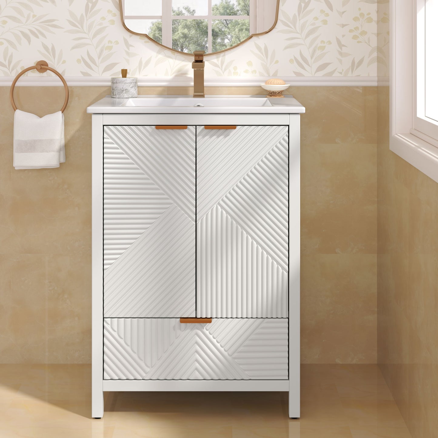 Modern Bathroom Vanity With Sink Combo Noble House