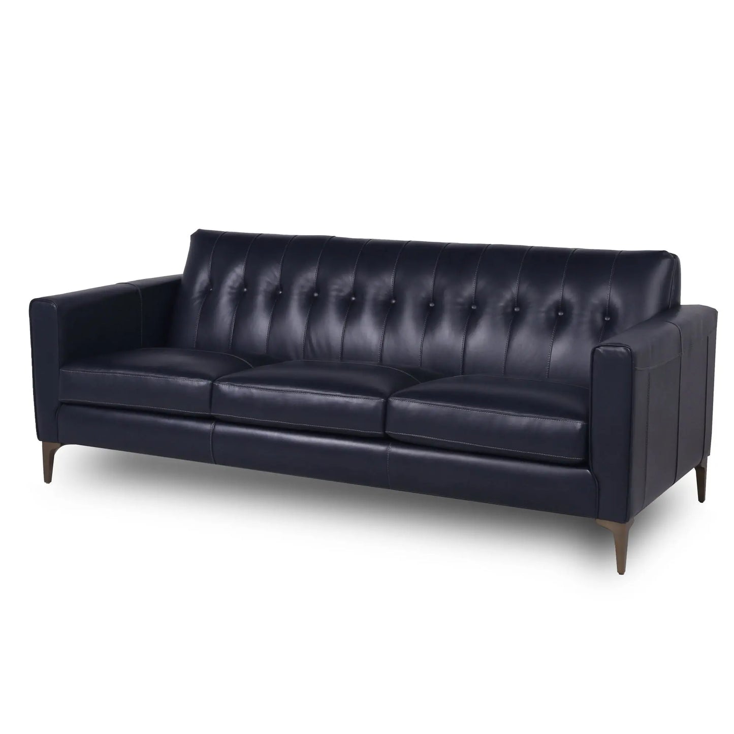 Mid-Century Tufted Leather Sofa Nicelink