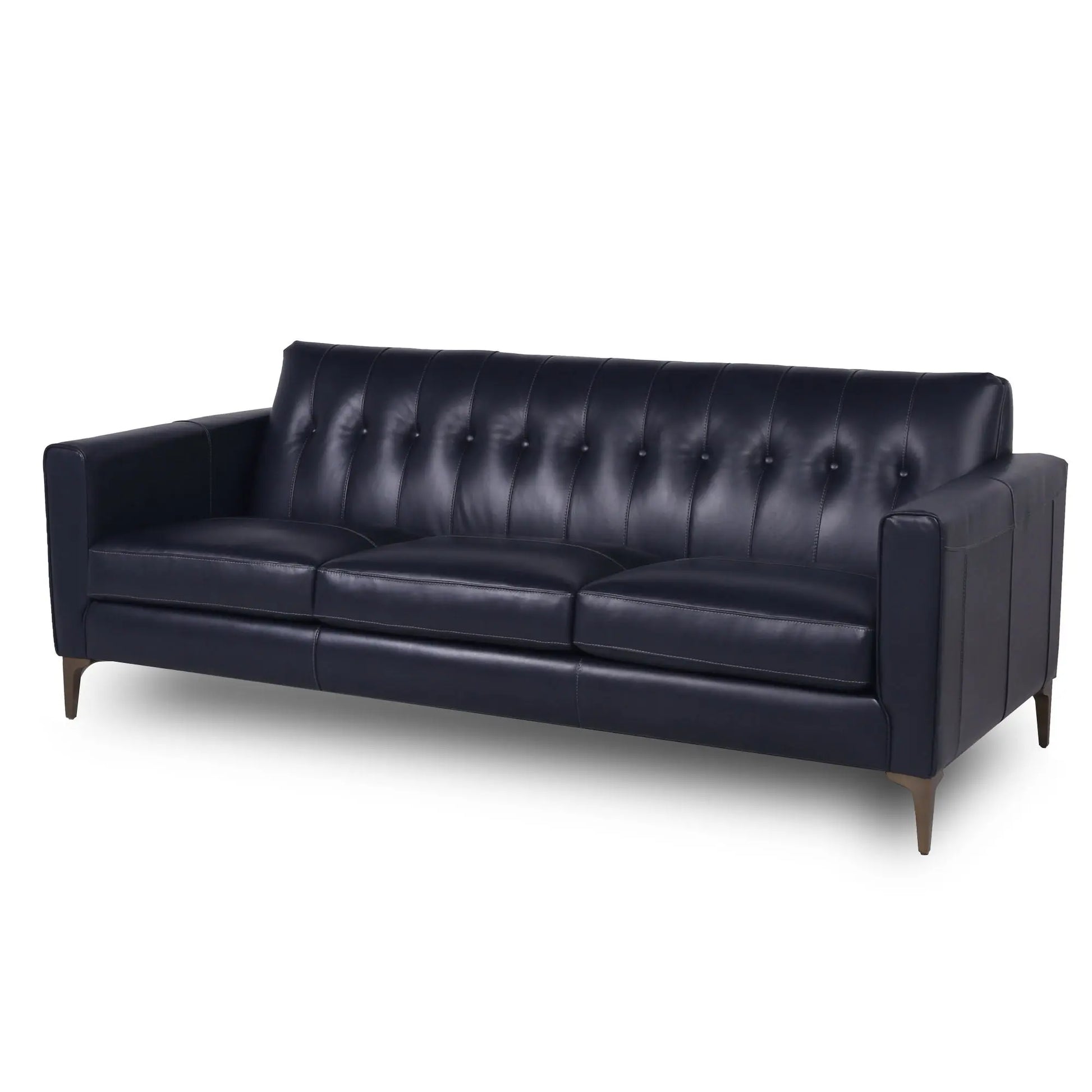 Mid-Century Tufted Leather Sofa Nicelink