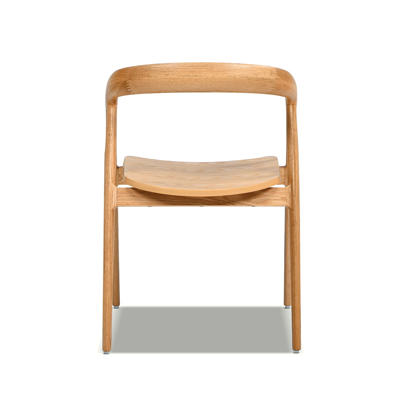 Simeon - Scandinavian Sculpted Dining Chair - Warm Natural Brown Jennifer Taylor Home