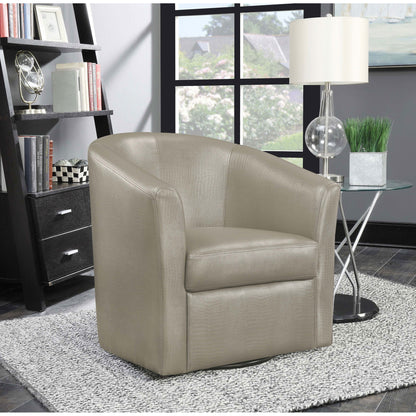 Swivel Armchair With Barrel-Back Design Furniture Max