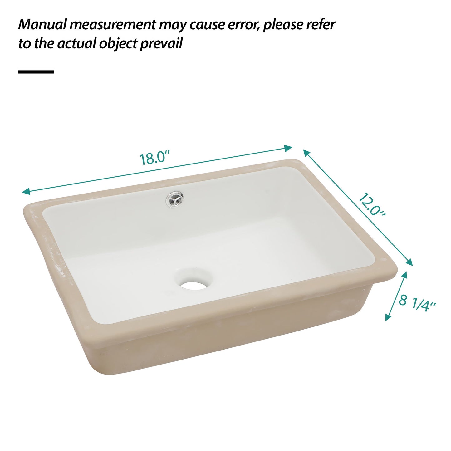 Modern Ceramic Rectangular Undermount Bathroom Sink With Overflow Daily Nest