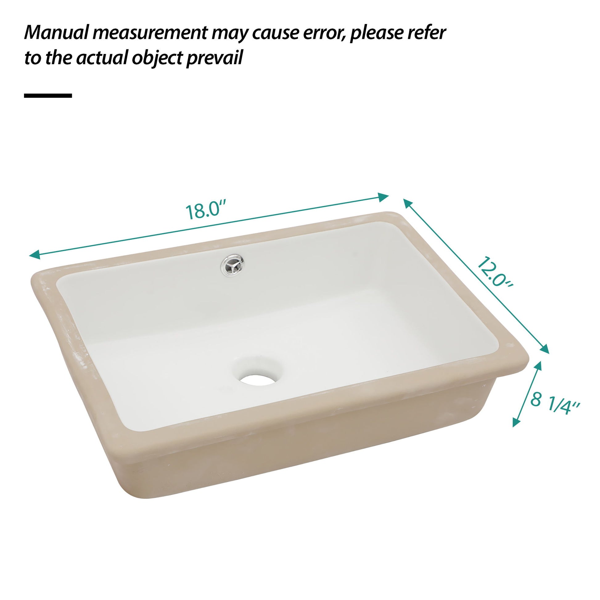 Modern Ceramic Rectangular Undermount Bathroom Sink With Overflow Daily Nest