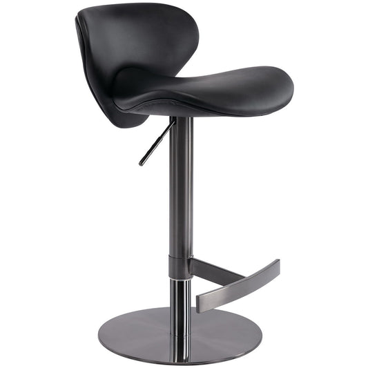 Titanium Stainless Steel Bar Stool, Swivel Adjustable Height For Kitchen Counter And Dining Room Home Essentials