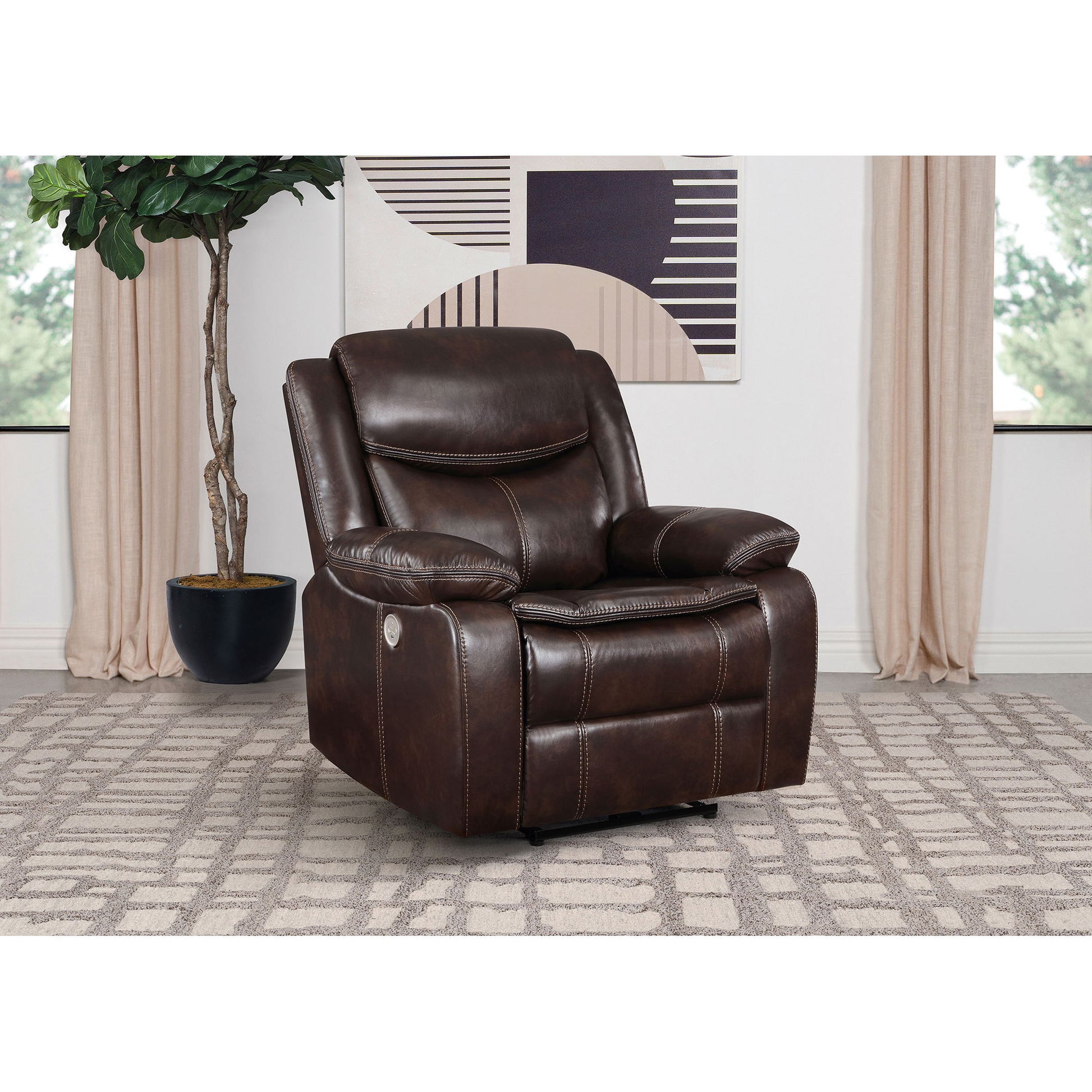 Salerno - Power Recliner Chair With USB Charging Furniture Max