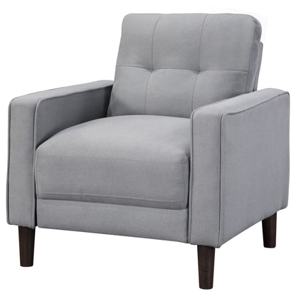 Harvey - Upholstered Tufted Accent Chair - Gray Furniture Max