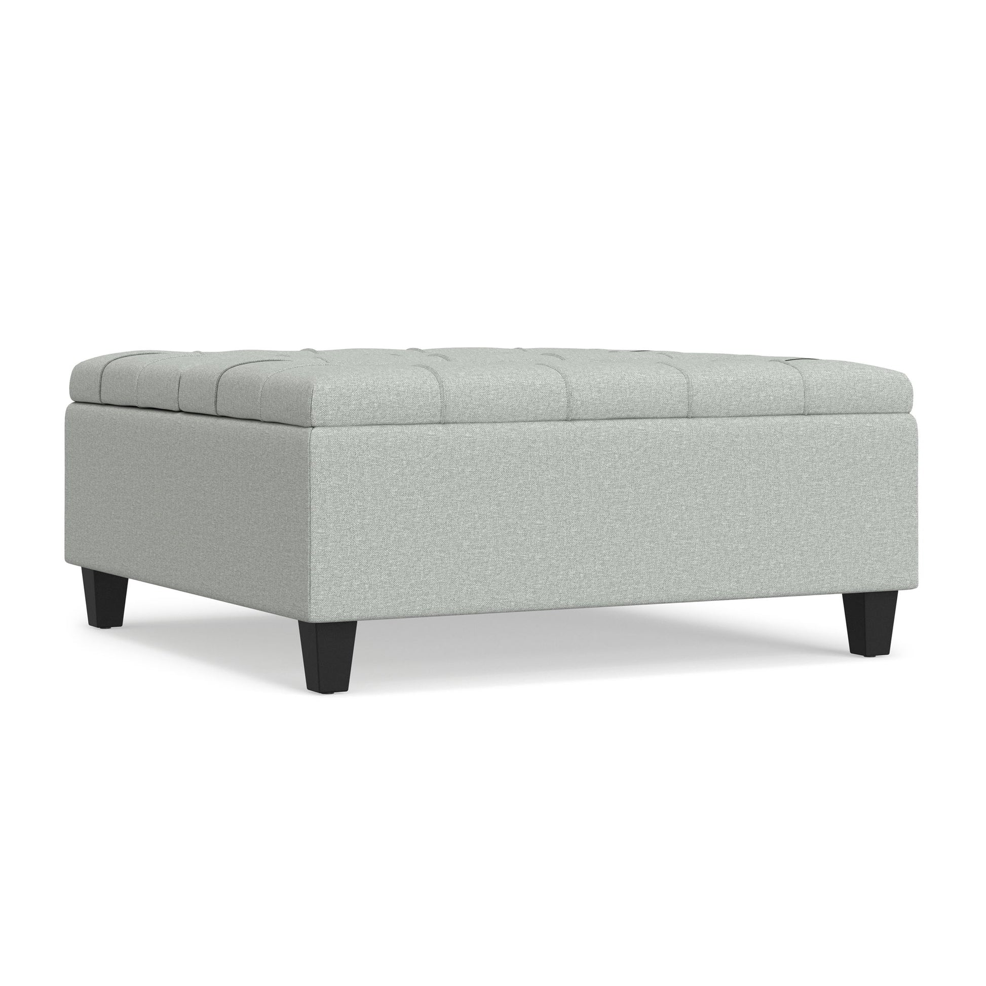 Harrison - Coffee Table Storage Ottoman Lift Top - Stone Gray Simpli-Home