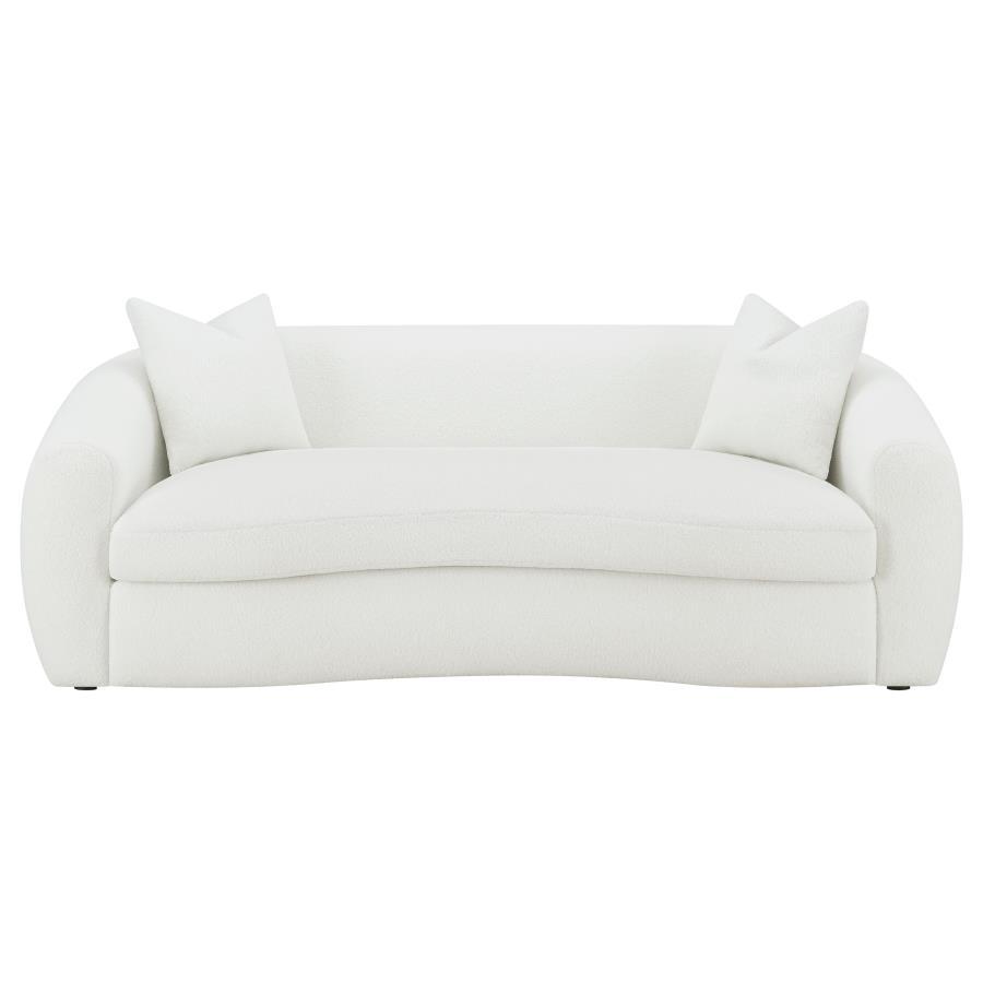 Isabella - Faux Sheepskin Upholstered Sofa Set CoasterElevations