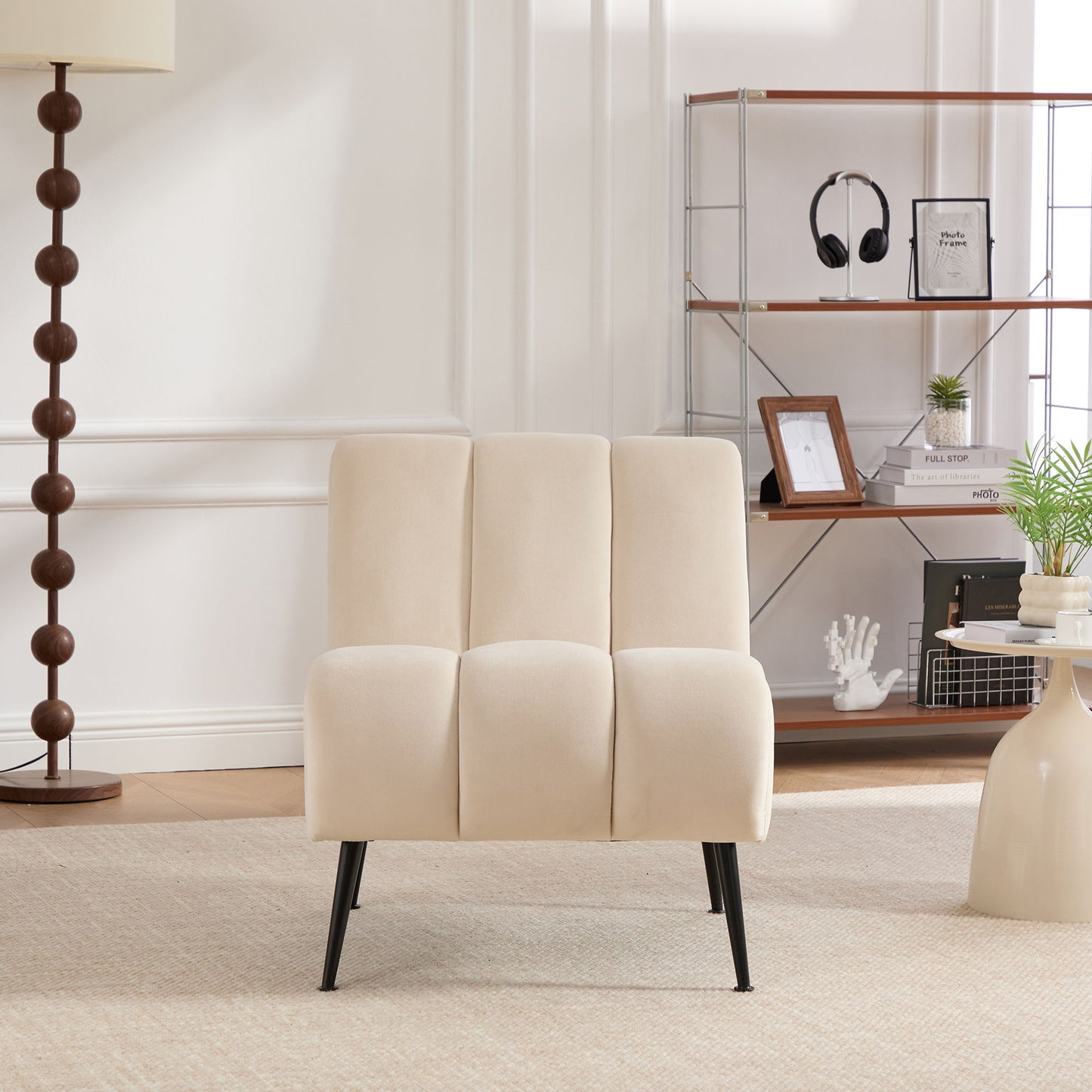 Upholstered Armless Chair For Living Room Home Essentials