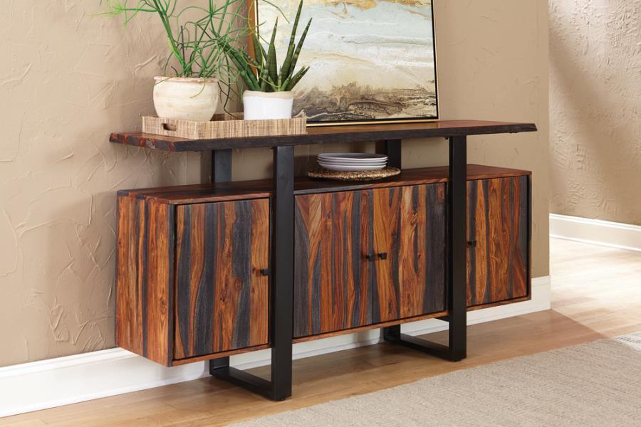 Ditman - 4 Door Solid Wood Sideboard Buffet - Gray Sheesham CoasterElevations