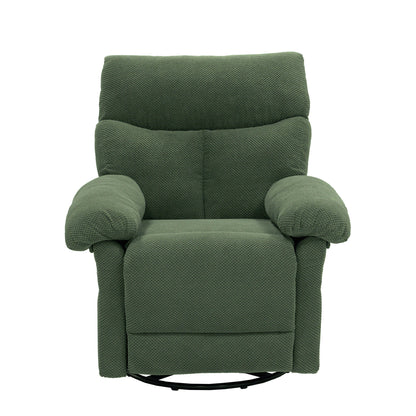 Swivel Rocker Recliner Chair With Manual Recline For Living Room Home Essentials