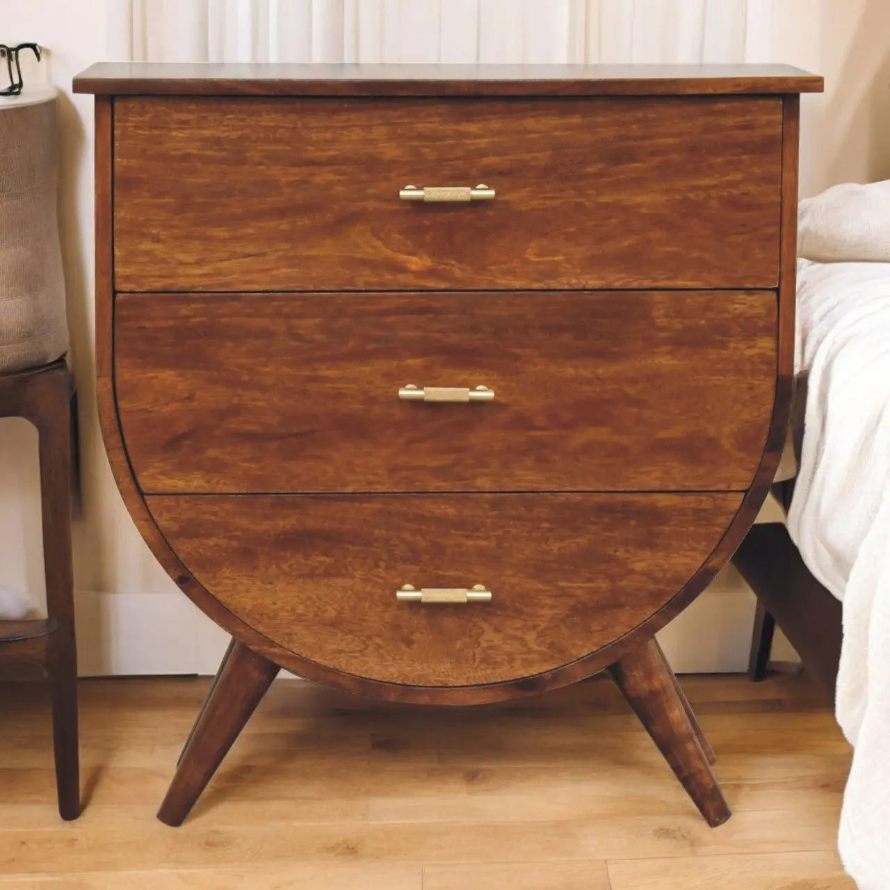 Agra - Bedside Table - Chestnut Artisan Furniture