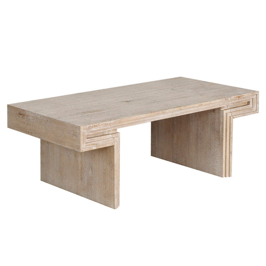 American Vintage Industrial Coffee Table, Double Tier Design Home Essentials