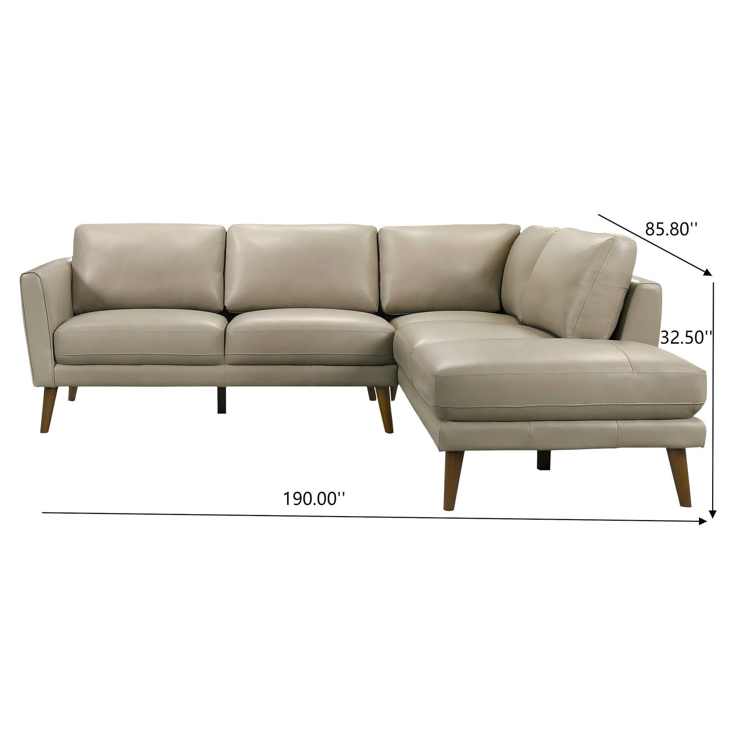 Benson - Sectional Sofa With Chaise Ashcroft Furniture