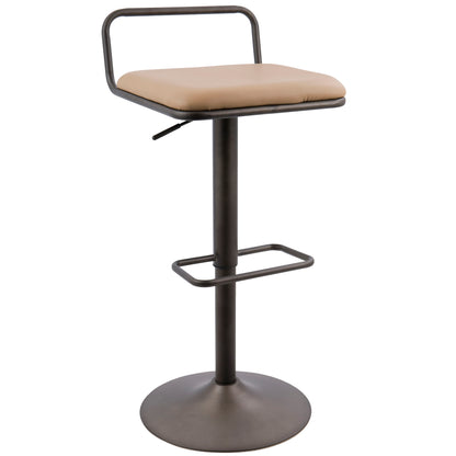 Beta - Industrial Barstool (Set of 2) - Camel Lumi Source