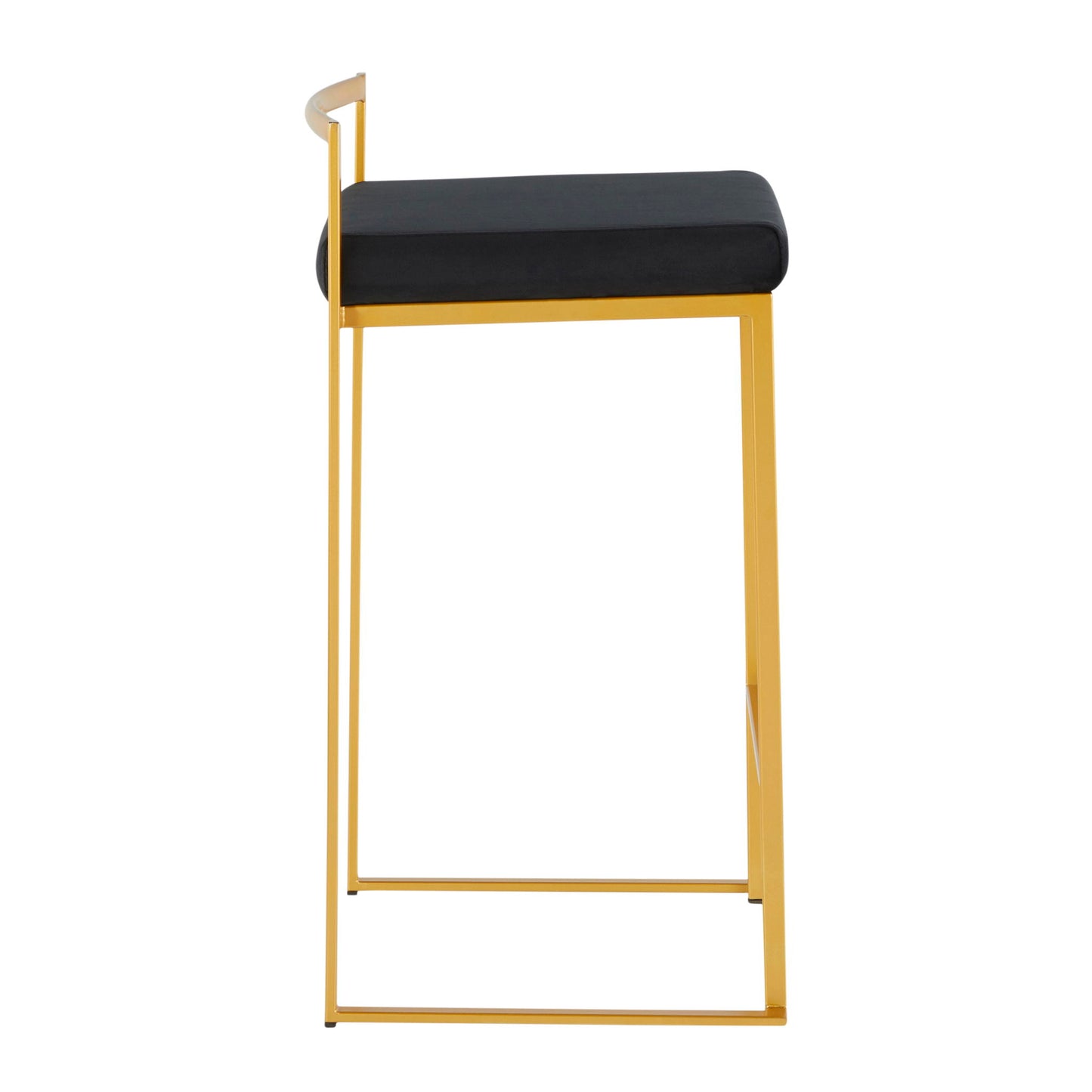 Fuji - Contemporary / Glam Design Counter Stool (Set of 2) Lumi Source