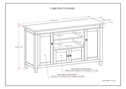Carlton - TV Media Stand Simpli-Home