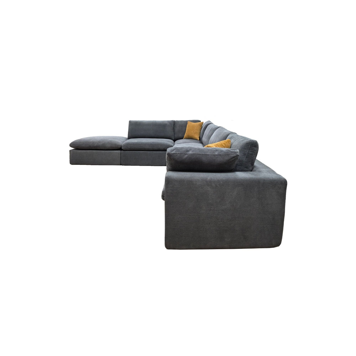 Custom Configuration Modular Sectional & Toss Pillows Home Essentials
