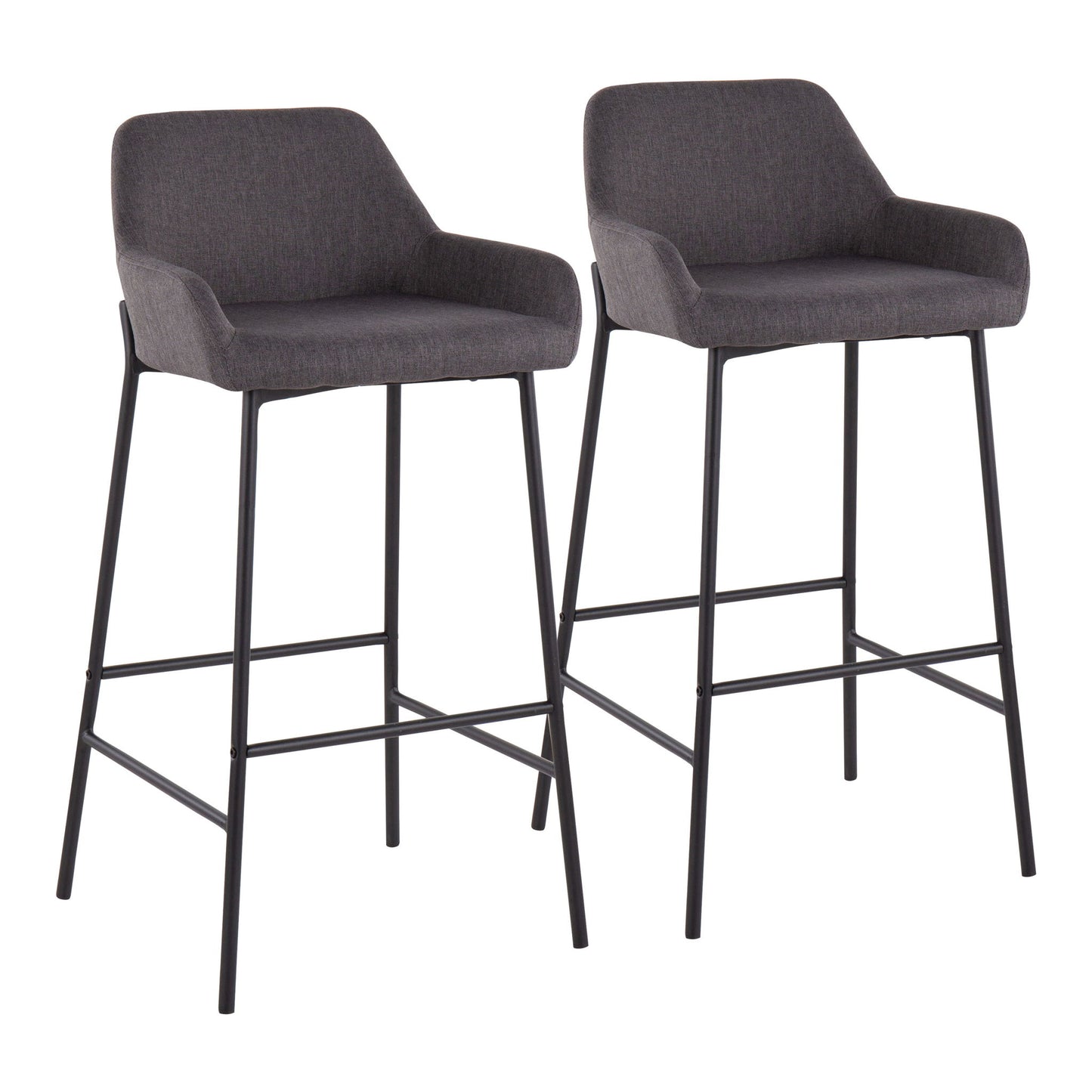 Daniella - Industrial Fixed Height Bar Stool (Set of 2) Lumi Source