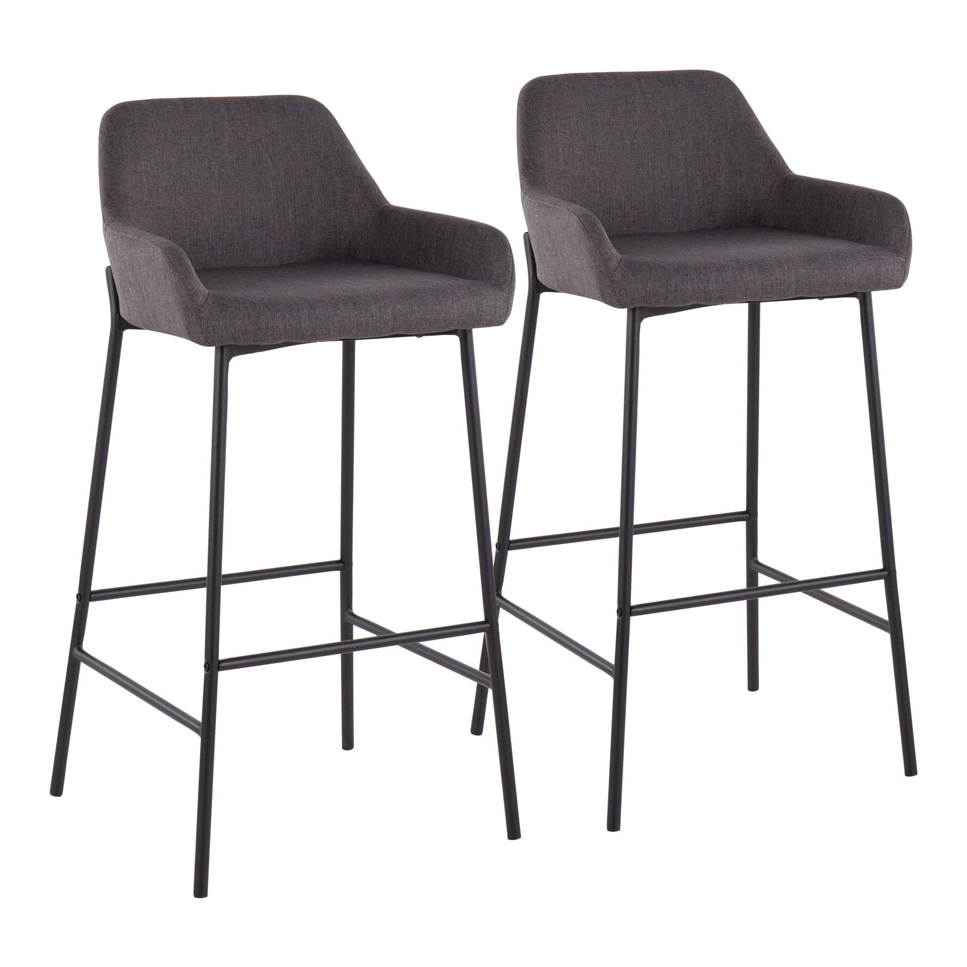 Daniella - Industrial Fixed Height Bar Stool (Set of 2) Lumi Source