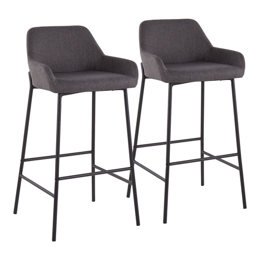 Daniella - Industrial Fixed Height Bar Stool (Set of 2) Lumi Source