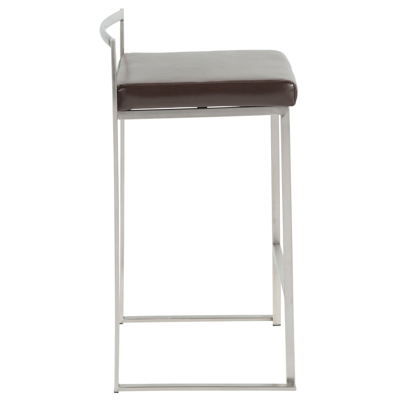 Fuji - Contemporary, Stackable Elegant Counter Stool (Set of 2) Lumi Source