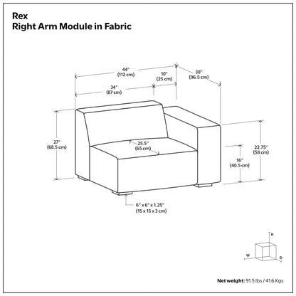Rex - Sofa Module Simpli-Home