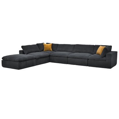 Custom Configuration Modular Sectional With Toss Pillows Home Essentials