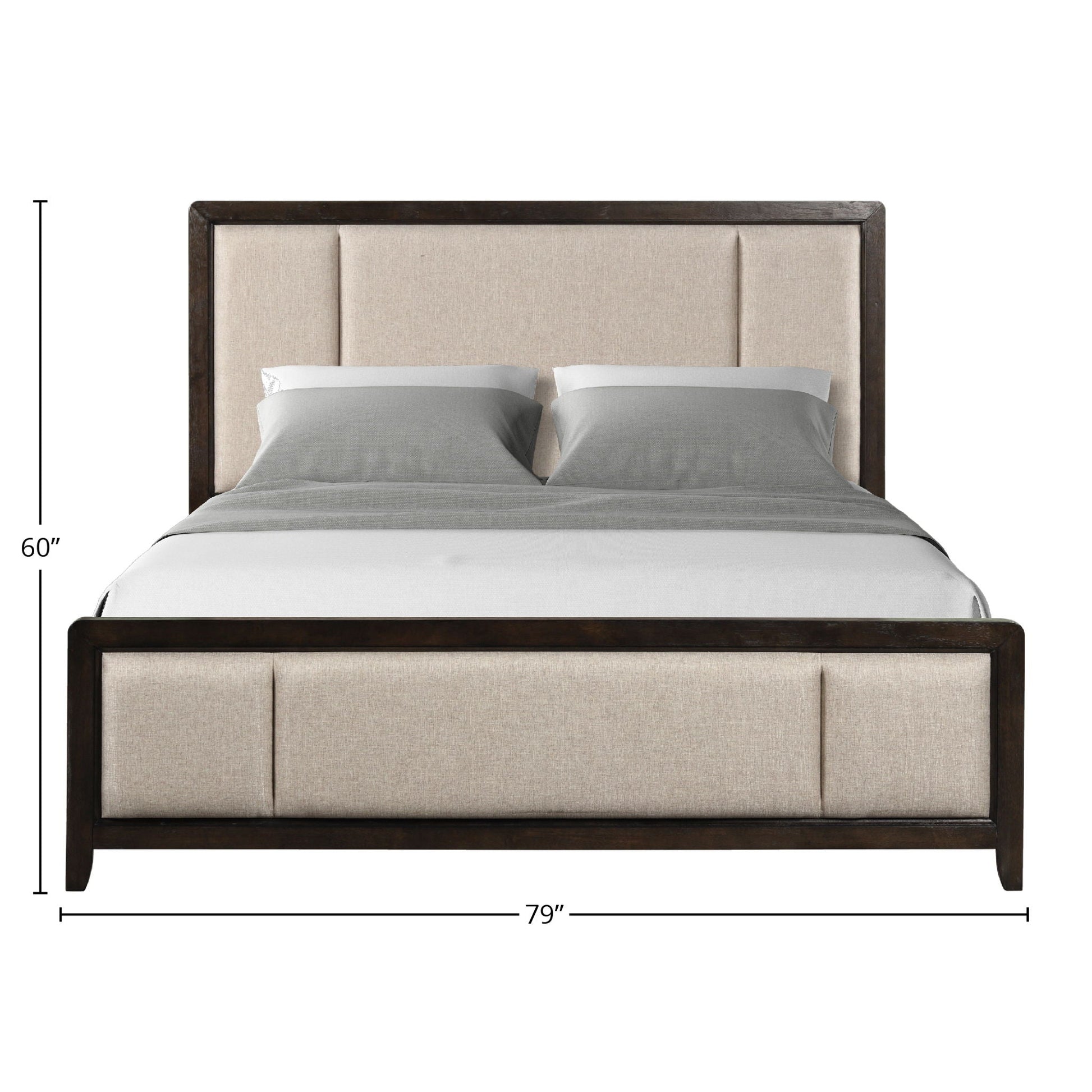 Upholstered Headboard & Footboard With Traditional Styling Bed Bernards Furniture