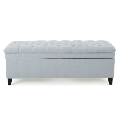 Juliana - Storage Ottoman With Birch Legs Noble House