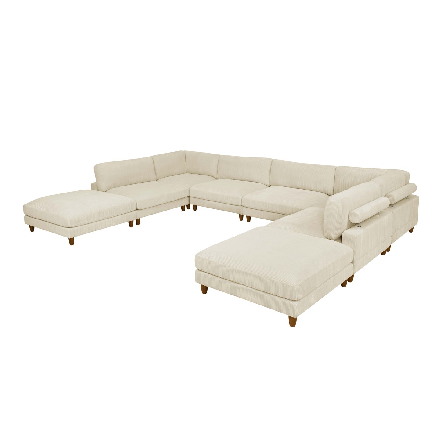 Modern Modular Sectional With Adjustable Back Support Home Essentials