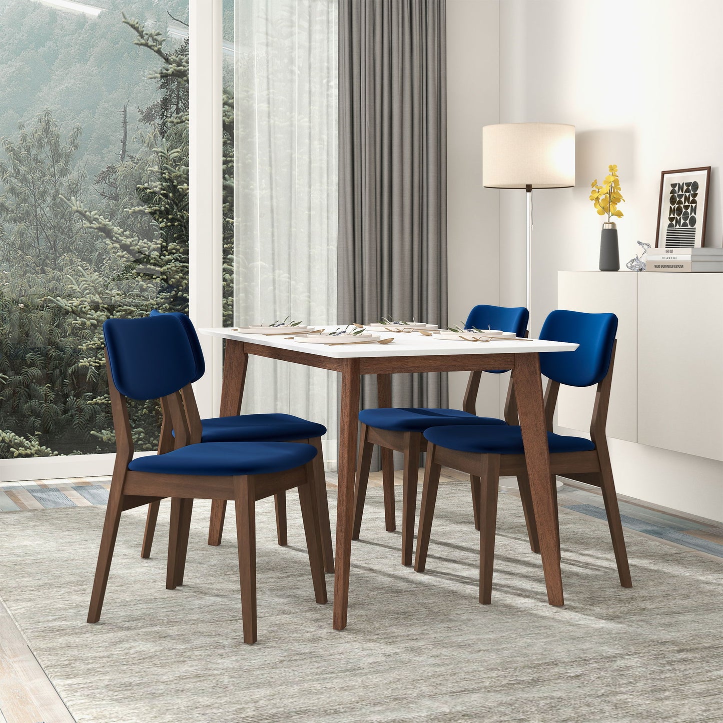 Carlos - Solid Back Side Chair (Set of 2) Ashcroft Furniture