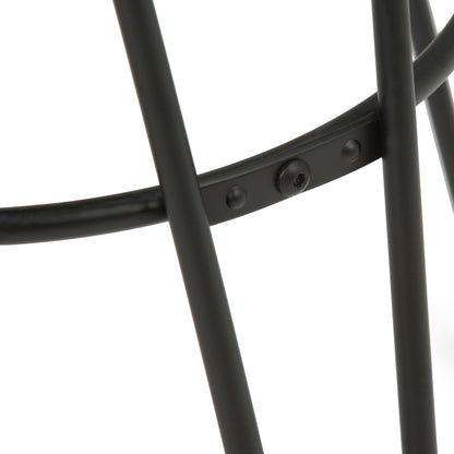 Simeon - Multifunctional Metal Stool With Wood Seat Simpli-Home