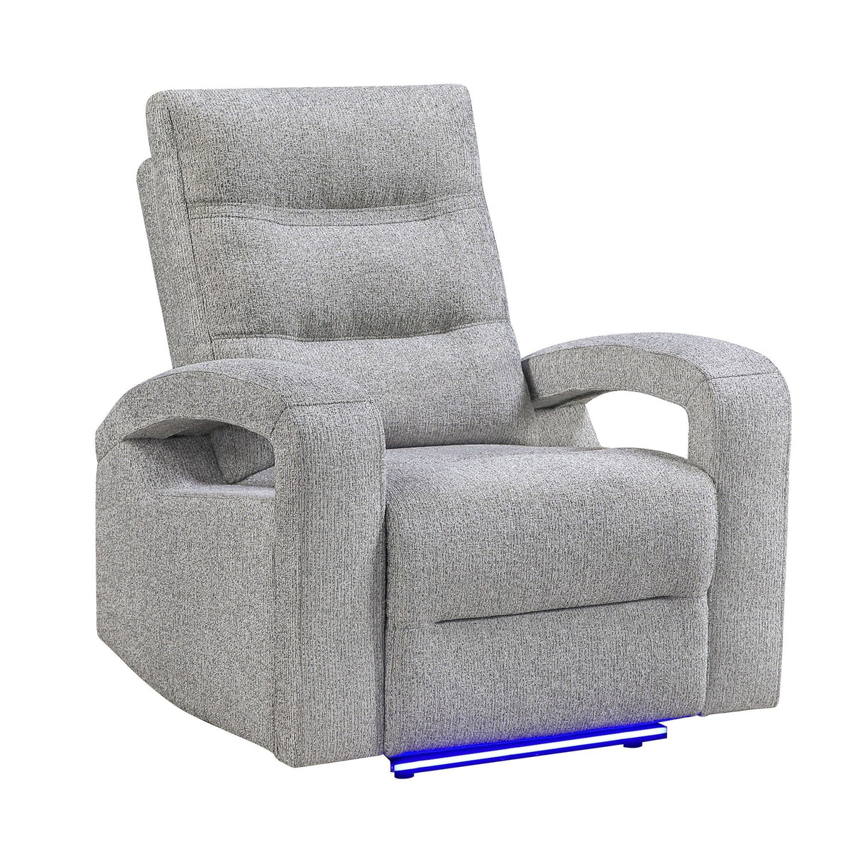 Isolde - Power Recliner, LED Lighting - Gray Global Furniture USA