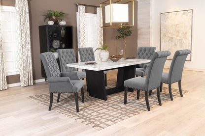 Sherry - Rectangular Marble Top Dining Table Set CoasterElevations