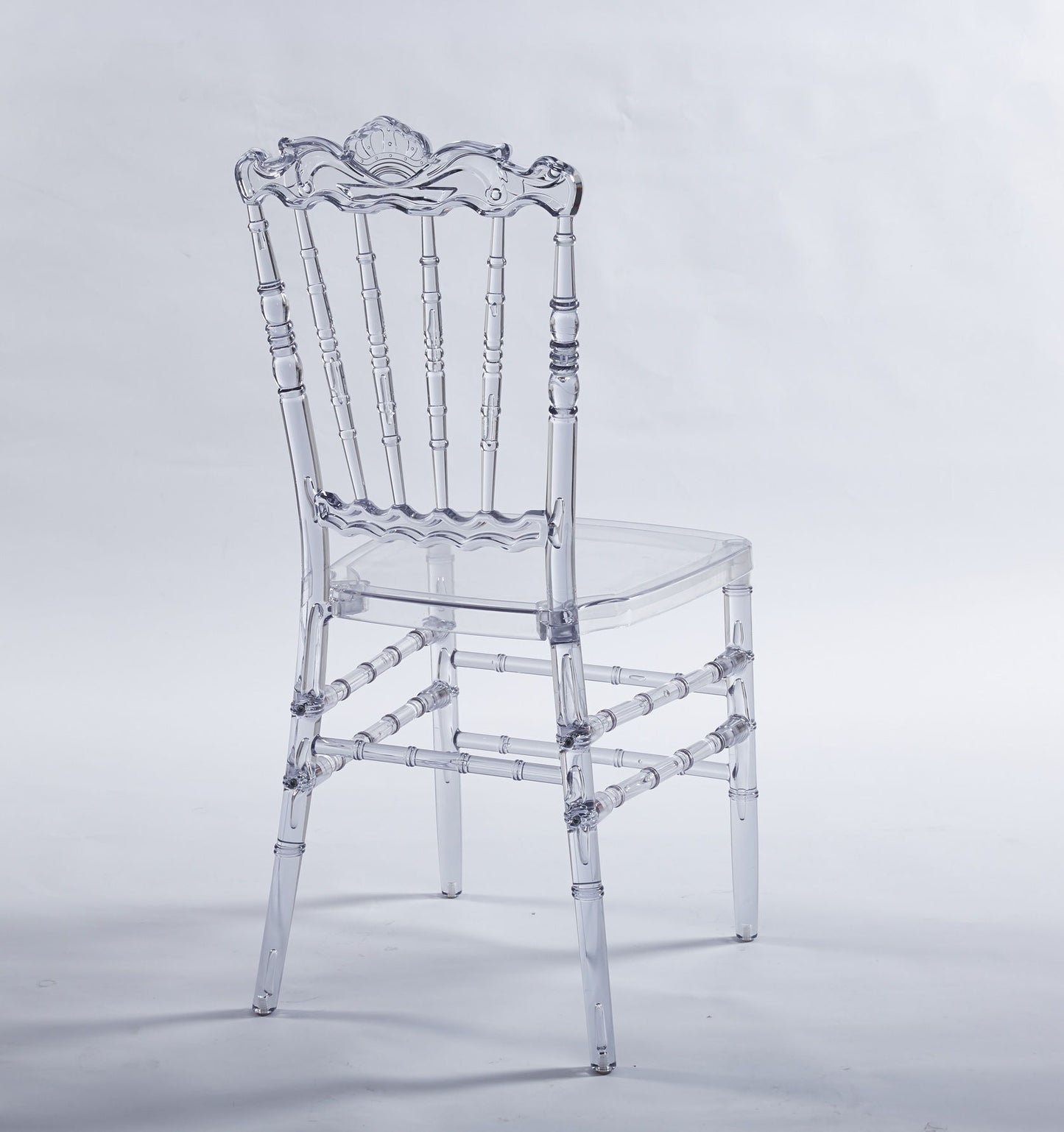 Dining Chair With Plastic Seat, Welding Chair (Set of 4) - Transparent Home Essentials