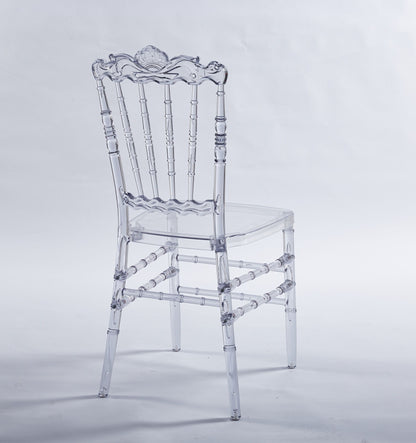 Dining Chair With Plastic Seat, Welding Chair (Set of 4) - Transparent Home Essentials