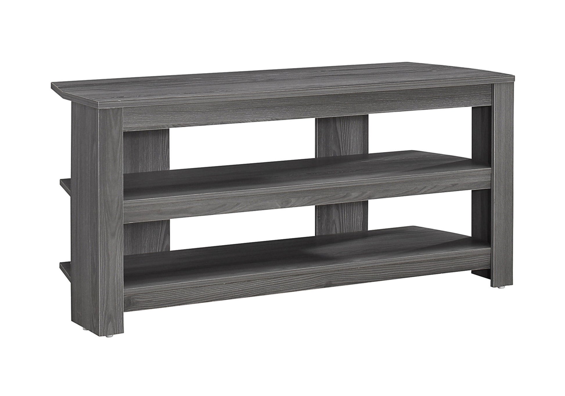 TV Stand, Console, Media Entertainment Center, 3 Storage Shelves 8th Street