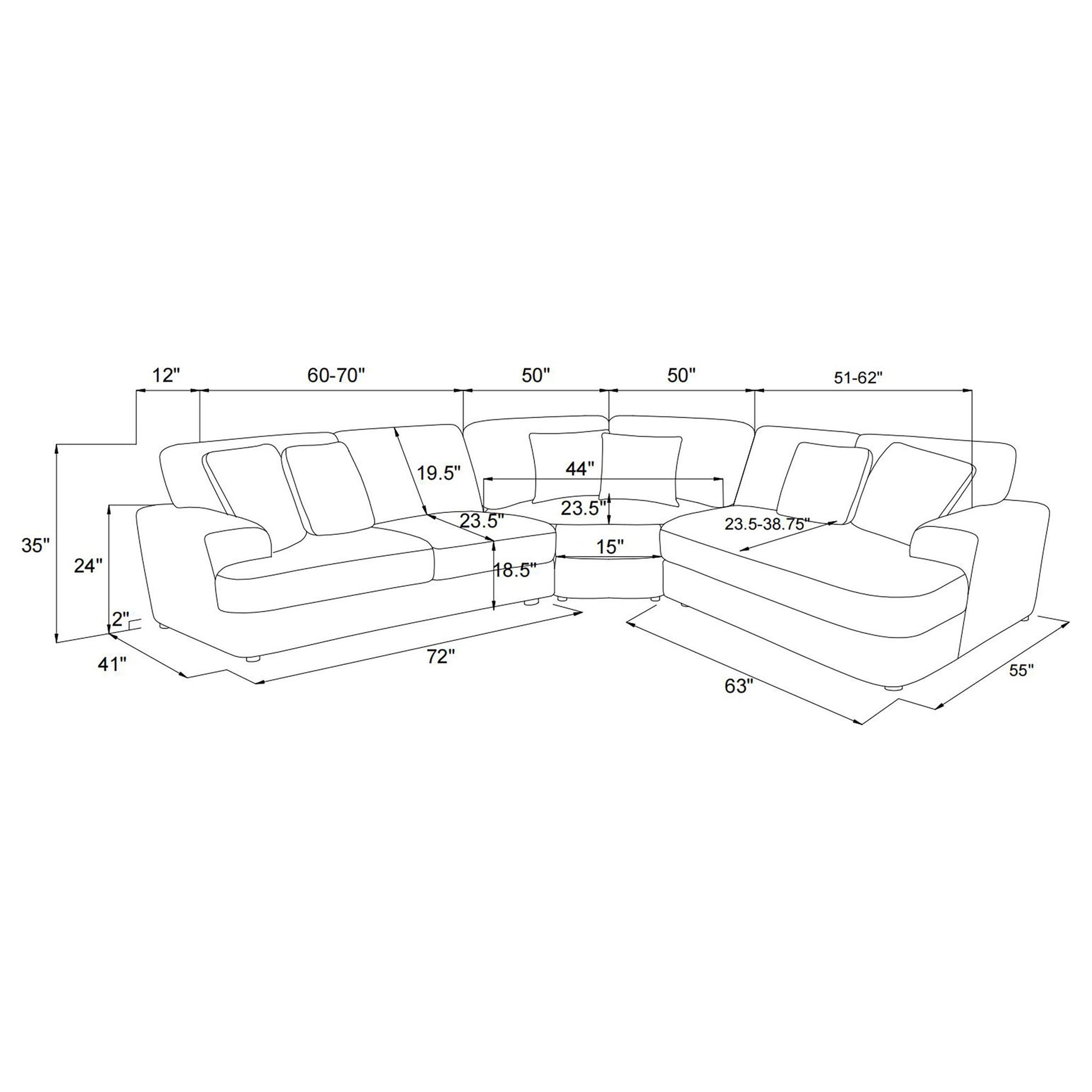 Langford - Sectional Sofa Furniture Max