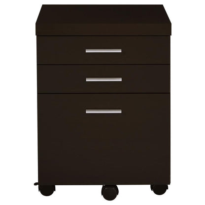 Skeena - 3-Drawer Mobile Office Cabinet CoasterEveryday