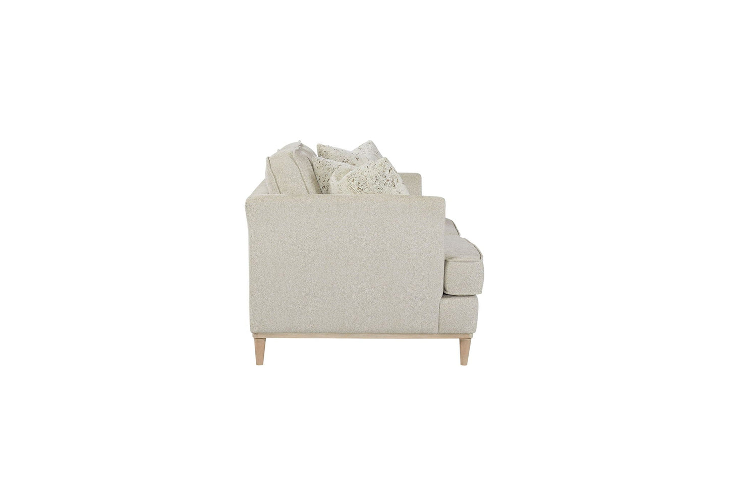 Loveseat With 2 Reversable Cushions And 2 Pillows - Off White Bernards Furniture