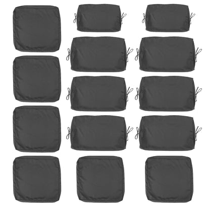 Cushion Covers For 7 Piece Wicker Sectional Sofa, 14 Pack Seat And Back Slipcovers With Zipper Home Essentials