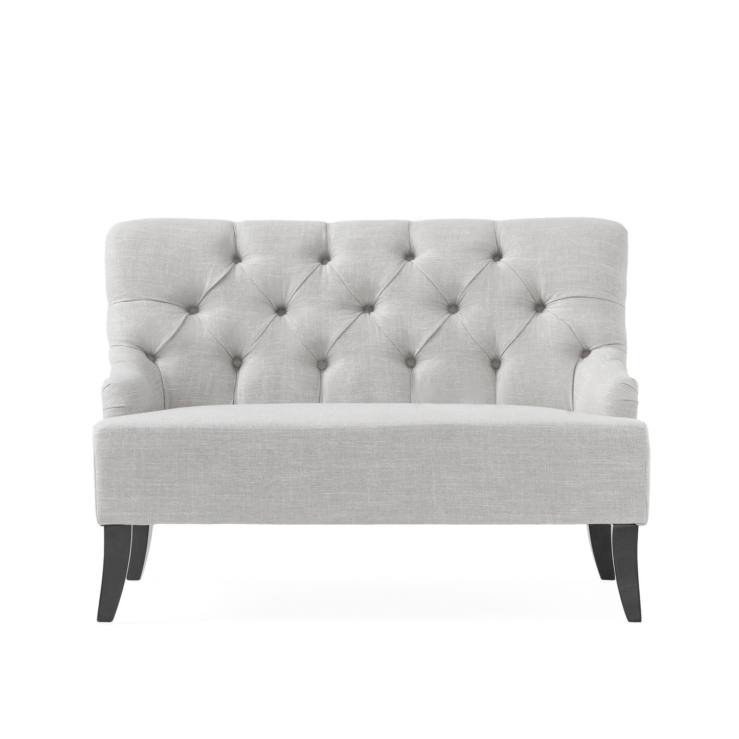 Nicole - French Style Upholstered Loveseat With Tufted Backrest Noble House