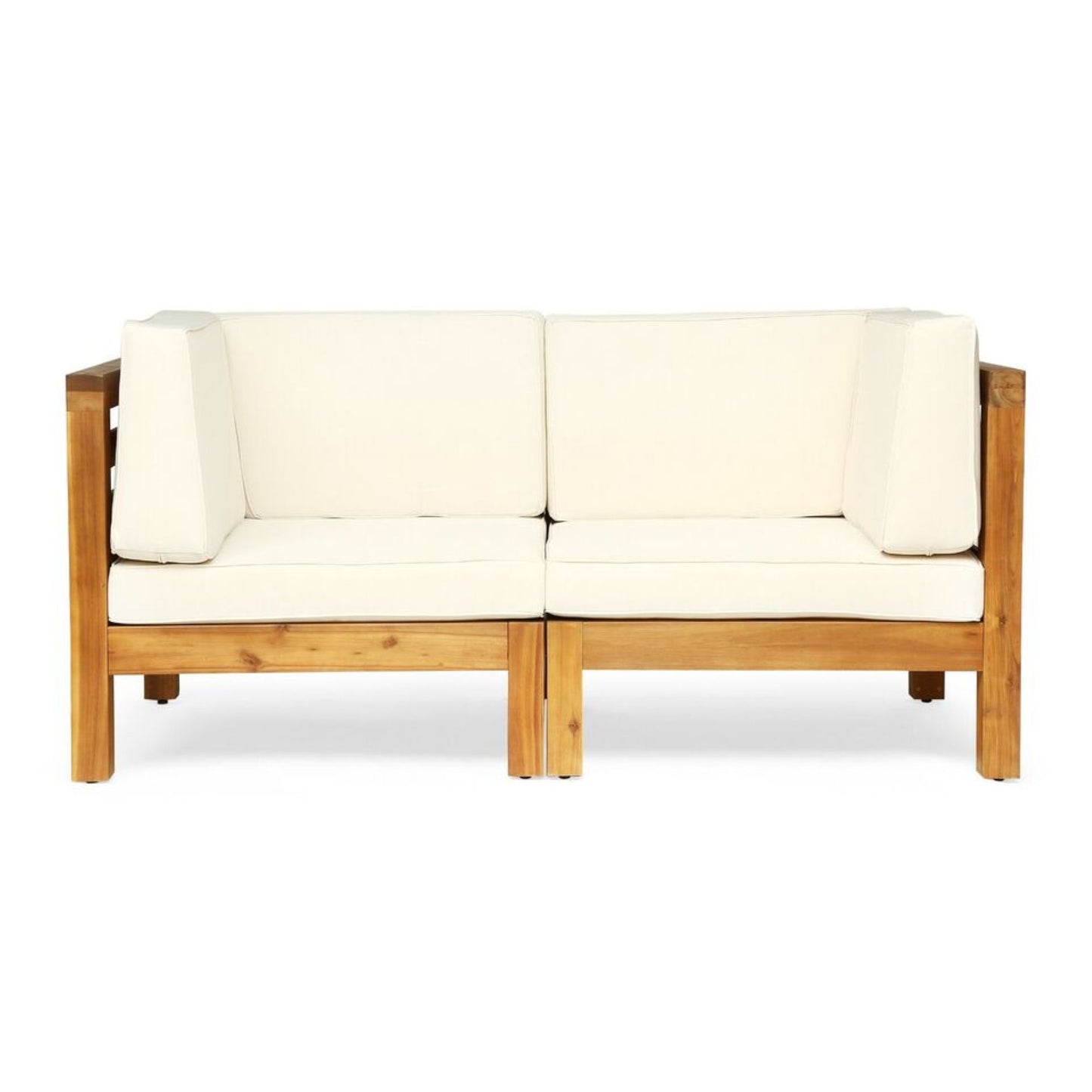 Oana - 2 Piece Loveseat Set With Water Resistant Cushions Noble House