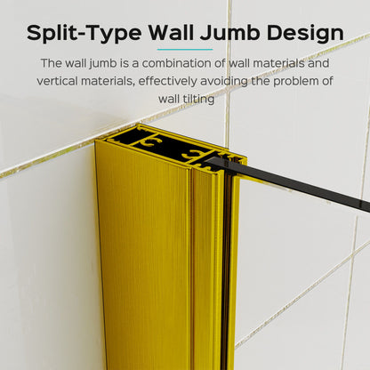 Frameless Folding Shower Doors For Bathtub With Pivot Tub Glass Door, 1 / 4" Tempered Glass Daily Nest