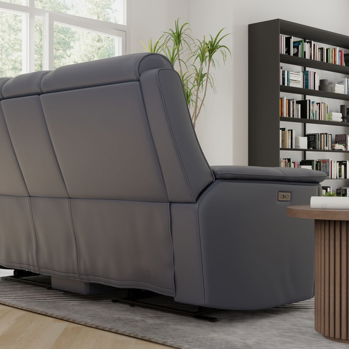 Oslo - Dual Power Reclining Loveseat With Console Home Essentials