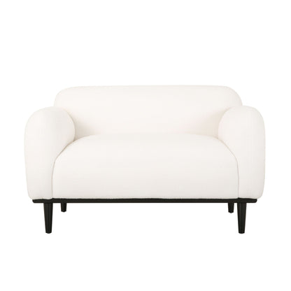 Sway - Upholstered Loveseat With Wood Legs And Round Arms Noble House