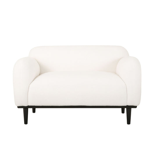 Sway - Upholstered Loveseat With Wood Legs And Round Arms Noble House