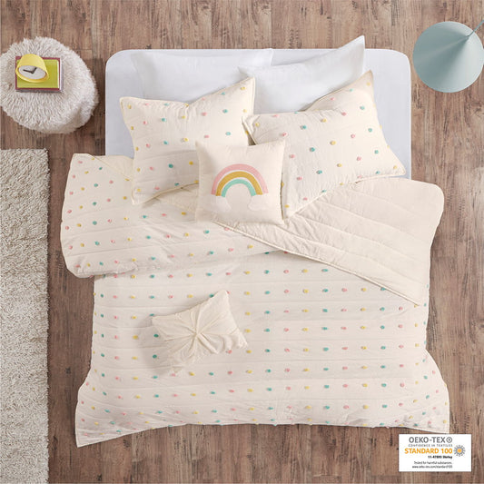 Callie - Pom Pom Coverlet Set - Multi Urban Habitat Kids